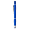 Curvaceous Metallic Stylus Pen/Highlighter